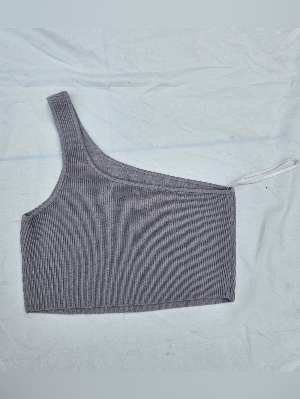 Babaton aritzia One Shoulder Ribbed Knit Top